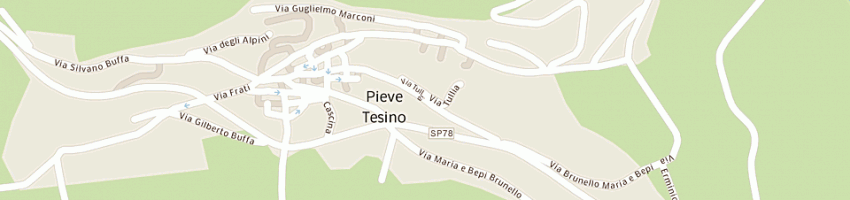Mappa della impresa famiglia cooperativa a PIEVE TESINO