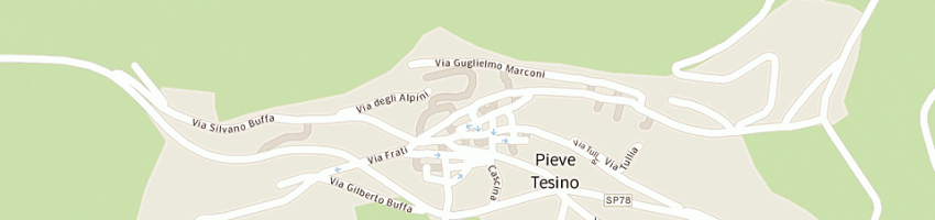 Mappa della impresa fietta primo romano a PIEVE TESINO