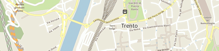 Mappa della impresa bar torre vanga a TRENTO