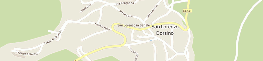 Mappa della impresa risto-bar san lorenzo di cornella sergio e c sas a SAN LORENZO IN BANALE