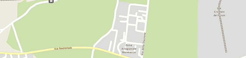 Mappa della impresa discoteca nord est tosolini e borgnolo (snc) a MOIMACCO