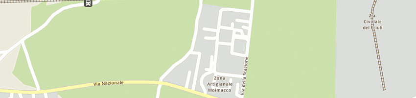 Mappa della impresa friulana panini srl a MOIMACCO