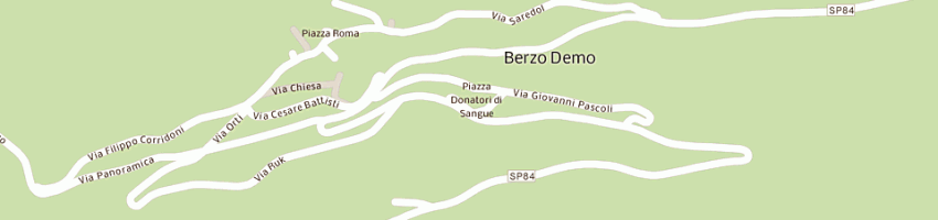 Mappa della impresa poste italiane a BERZO DEMO