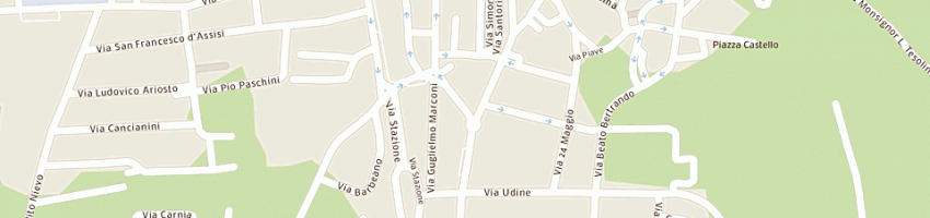 Mappa della impresa camerin giuseppe a SPILIMBERGO