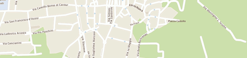 Mappa della impresa bar al parco-gambellin donatella a SPILIMBERGO