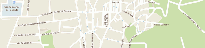Mappa della impresa de franceschi gilberto a SPILIMBERGO