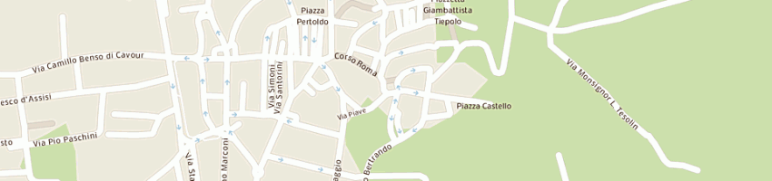 Mappa della impresa the fashion cafe' sas di ravazzolo elena e c a SPILIMBERGO
