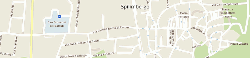 Mappa della impresa colonnello pietro a SPILIMBERGO