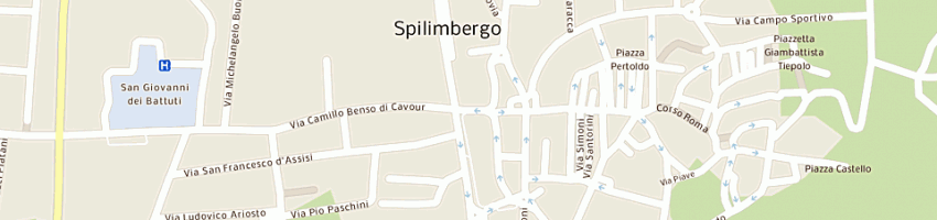 Mappa della impresa samma shops srl a SPILIMBERGO