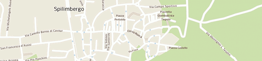 Mappa della impresa caffe' roma sas di nascimben ivana e c a SPILIMBERGO
