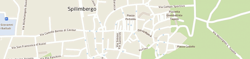 Mappa della impresa calzoleria popolare a SPILIMBERGO