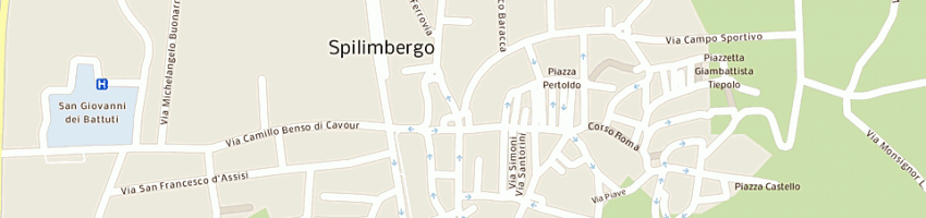 Mappa della impresa design center sas a SPILIMBERGO