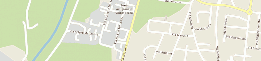 Mappa della impresa sara autoricambi (snc) a SPILIMBERGO