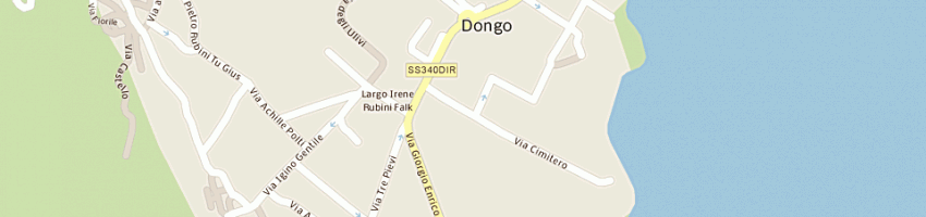 Mappa della impresa ristorante albano di poncia c a DONGO