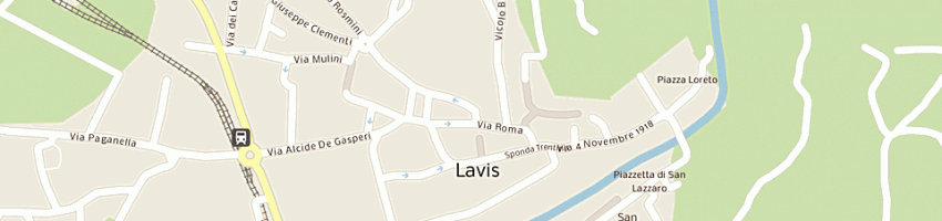 Mappa della impresa albergo corona a LAVIS