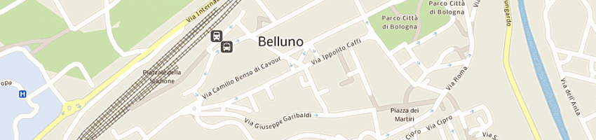 Mappa della impresa bar la stua a BELLUNO