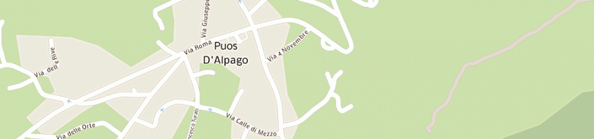 Mappa della impresa bortoluzzi giovanni a PUOS D ALPAGO