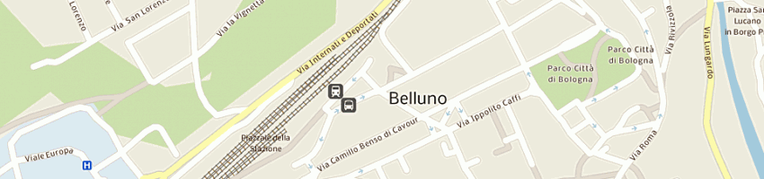 Mappa della impresa questura a BELLUNO