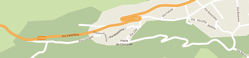 Mappa della impresa macelleria salumeria zanca snc a TIRANO