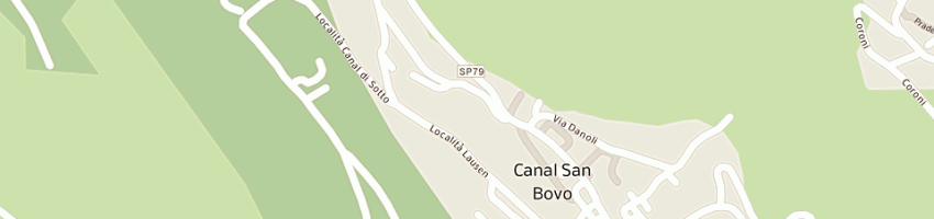 Mappa della impresa famiglia cooperativa a CANAL SAN BOVO