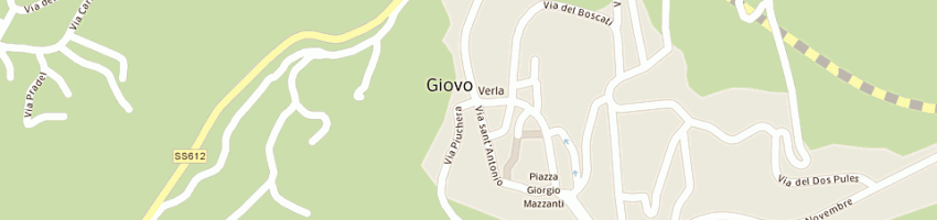 Mappa della impresa municipio a GIOVO