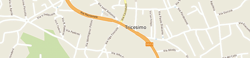 Mappa della impresa moro alberto a TRICESIMO