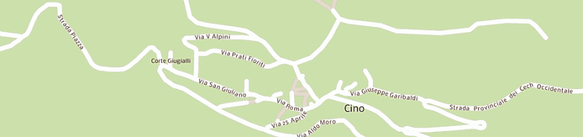 Mappa della impresa locanda pedranzini a CINO