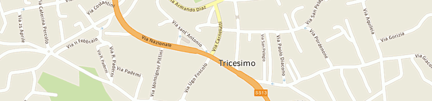 Mappa della impresa associazione pro loco-tricesimo a TRICESIMO
