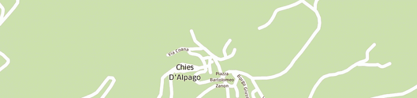 Mappa della impresa zanon michiele a CHIES D ALPAGO