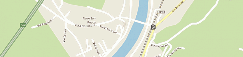 Mappa della impresa salone michela di fronza michela a NAVE SAN ROCCO