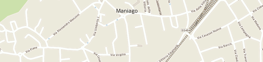 Mappa della impresa aspiag service srl a MANIAGO