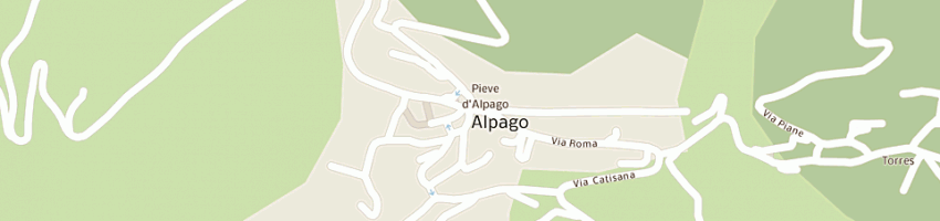 Mappa della impresa poste italiane spa a PIEVE D ALPAGO