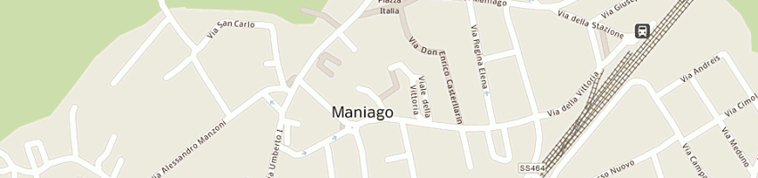 Mappa della impresa mazzoli guido a MANIAGO