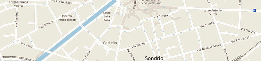 Mappa della impresa messaggerie valtellinesi srl a SONDRIO