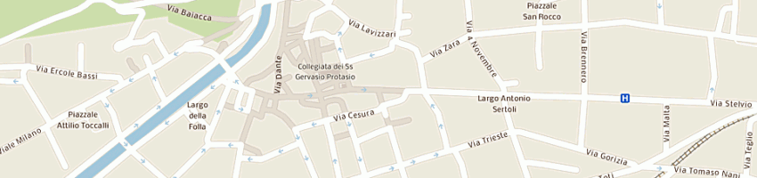 Mappa della impresa albergo residence piazzi house a SONDRIO