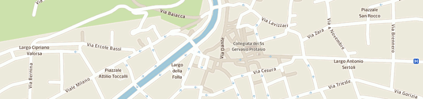 Mappa della impresa pizzeria ristorante vecchio mulino a SONDRIO