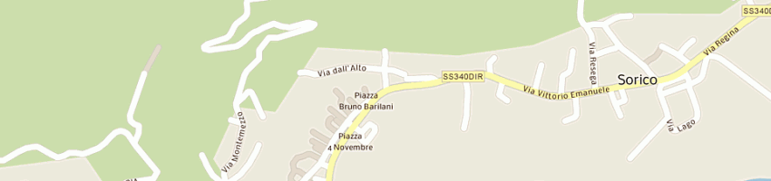 Mappa della impresa albergo ristorante le 5 case di vanoli bruno e e c sas a GERA LARIO