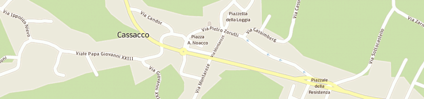 Mappa della impresa poste italiane spa a CASSACCO