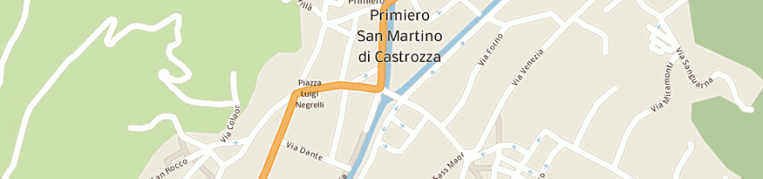 Mappa della impresa albergo al ponte a FIERA DI PRIMIERO