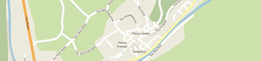 Mappa della impresa albergo al prato a FIERA DI PRIMIERO