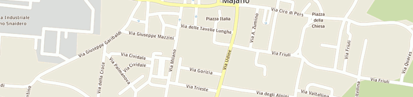 Mappa della impresa poste italiane a MAJANO