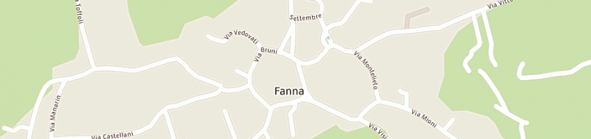 Mappa della impresa fraternita' francescana - centro vocazionale a FANNA