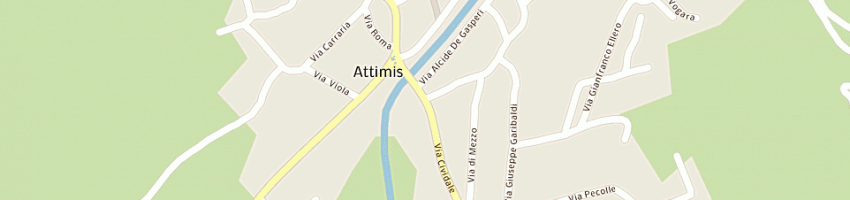 Mappa della impresa osteria al ponte a ATTIMIS