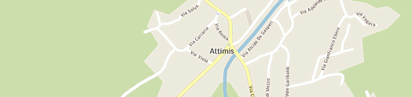 Mappa della impresa municipio a ATTIMIS