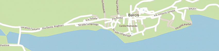 Mappa della impresa stazione forestale a BARCIS