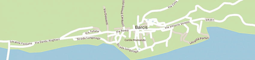 Mappa della impresa aquila nera enoteca fast-food a BARCIS