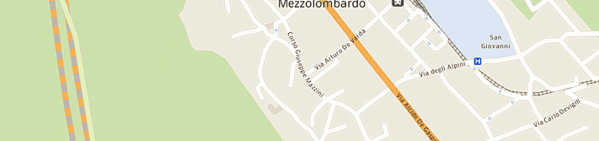 Mappa della impresa cartoleria bertagnolli di sicher ida a MEZZOLOMBARDO