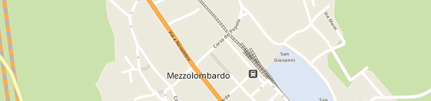 Mappa della impresa agenzia delle entrate a MEZZOLOMBARDO