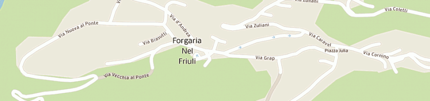 Mappa della impresa bar centrale a FORGARIA NEL FRIULI