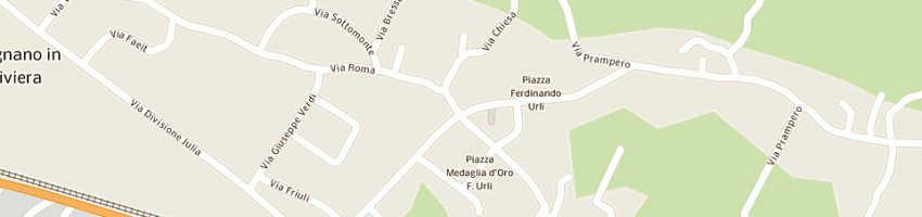 Mappa della impresa albergo locanda sandrin a MAGNANO IN RIVIERA